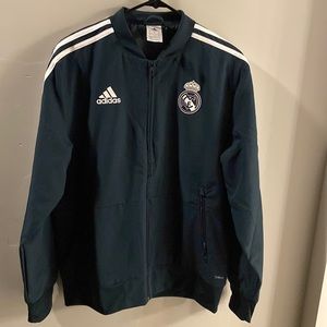 NWOT Adidas Real Madrid Warm up Jacket - medium